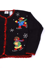 Vintage 1997  Nutcracker Knitted Christmas Cardigan