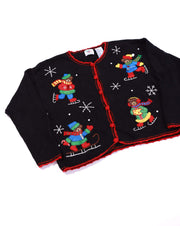 Vintage 1997  Nutcracker Knitted Christmas Cardigan