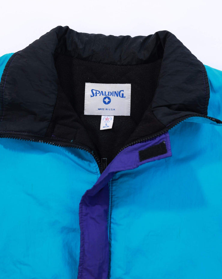 Vintage 90s Spalding Color Block Puffer Jacket (Blue/Purple)