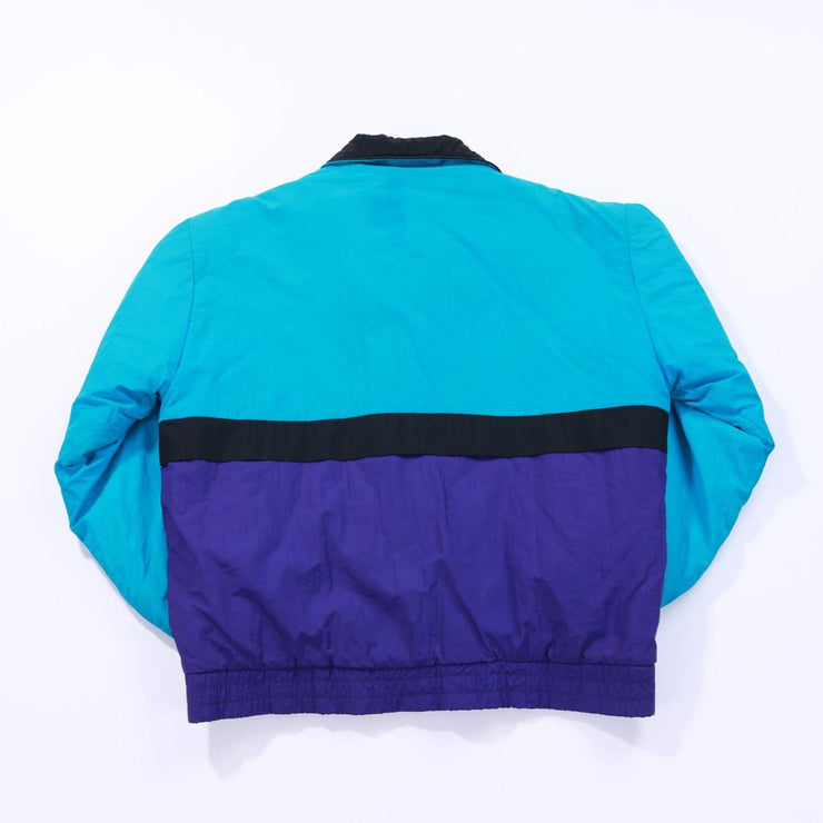 Vintage 90s Spalding Color Block Puffer Jacket (Blue/Purple)