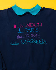 Vintage 1988 London Paris Rome Massena Crewneck Sweater