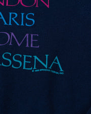 Vintage 1988 London Paris Rome Massena Crewneck Sweater