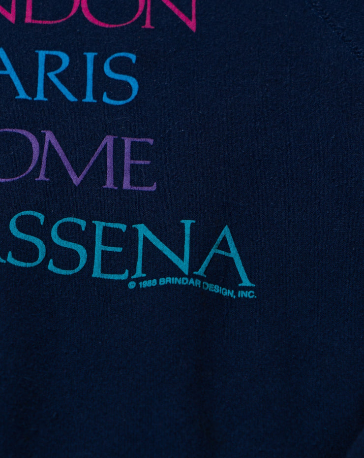 Vintage 1988 London Paris Rome Massena Crewneck Sweater