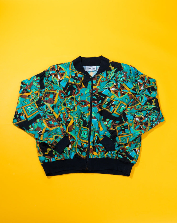 Vintage 80s Facets by Mirrors Bomber Jacket