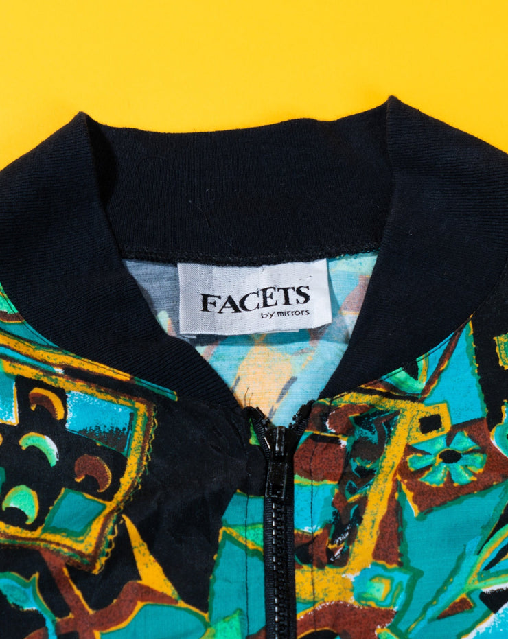 Vintage 80s Facets by Mirrors Bomber Jacket