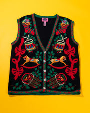 Vintage 90s Cambridge Country Store Christmas Sweater Vest