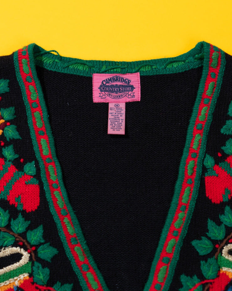 Vintage 90s Cambridge Country Store Christmas Sweater Vest