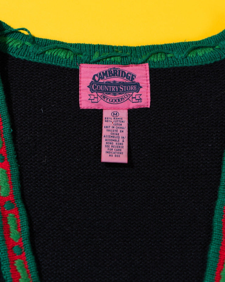 Vintage 90s Cambridge Country Store Christmas Sweater Vest