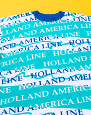 Vintage 90s Holland America Cruise Line All Over Print T-shirt