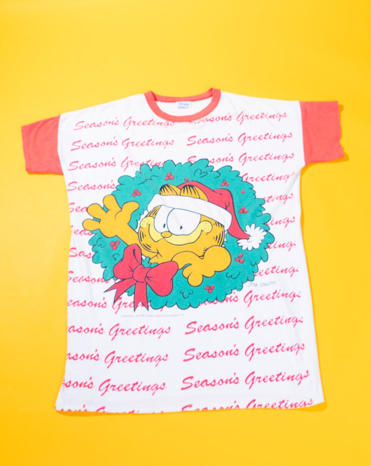 Vintage 90s Garfield Seasons Greetings T-shirt
