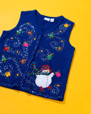 Vintage 90s Kim Rogers Christmas Sweater Vest