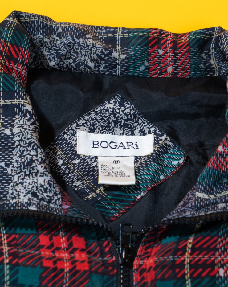 Vintage 80s Bogari Silk Bomber Jacket