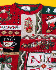 Vintage 1999 Tiara International Knitted Christmas Sweater