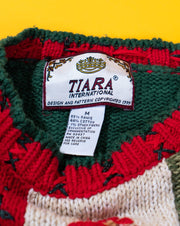 Vintage 1999 Tiara International Knitted Christmas Sweater