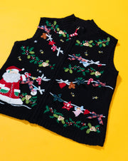 Vintage 90s Planet & Company Christmas Sweater Vest