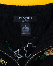 Vintage 90s Planet & Company Christmas Sweater Vest