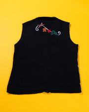 Vintage 90s Planet & Company Christmas Sweater Vest