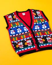 Vintage 90s Avon Style Christmas Sweater Vest