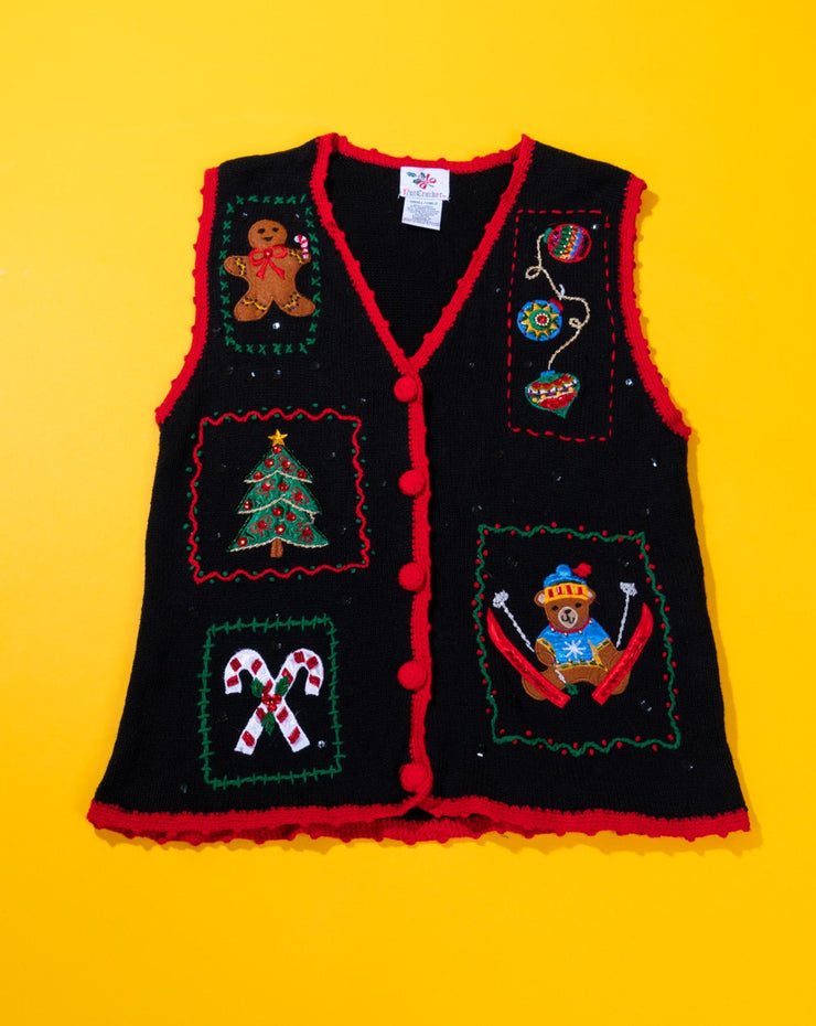 Vintage 90s Nutcracker Christmas Sweater Vest