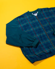 Vintage 80s/90s Catalina Plaid Bomber Jacket