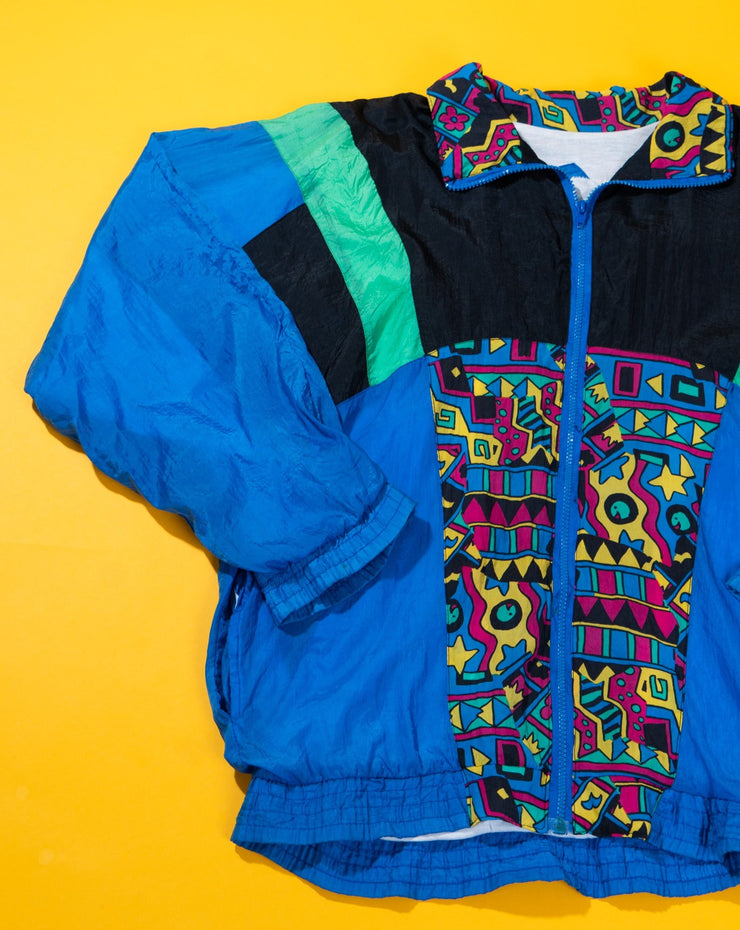 Vintage 80s/90s Retro Abstract Windbreaker