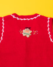 Vintage 90s Designers Originals Studio Joy Gingerbread Sweater Vest