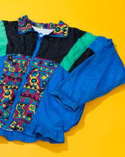 Vintage 80s/90s Retro Abstract Windbreaker