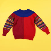 Vintage 80s Leslie Fay Sportswear Retro Festive Sweater