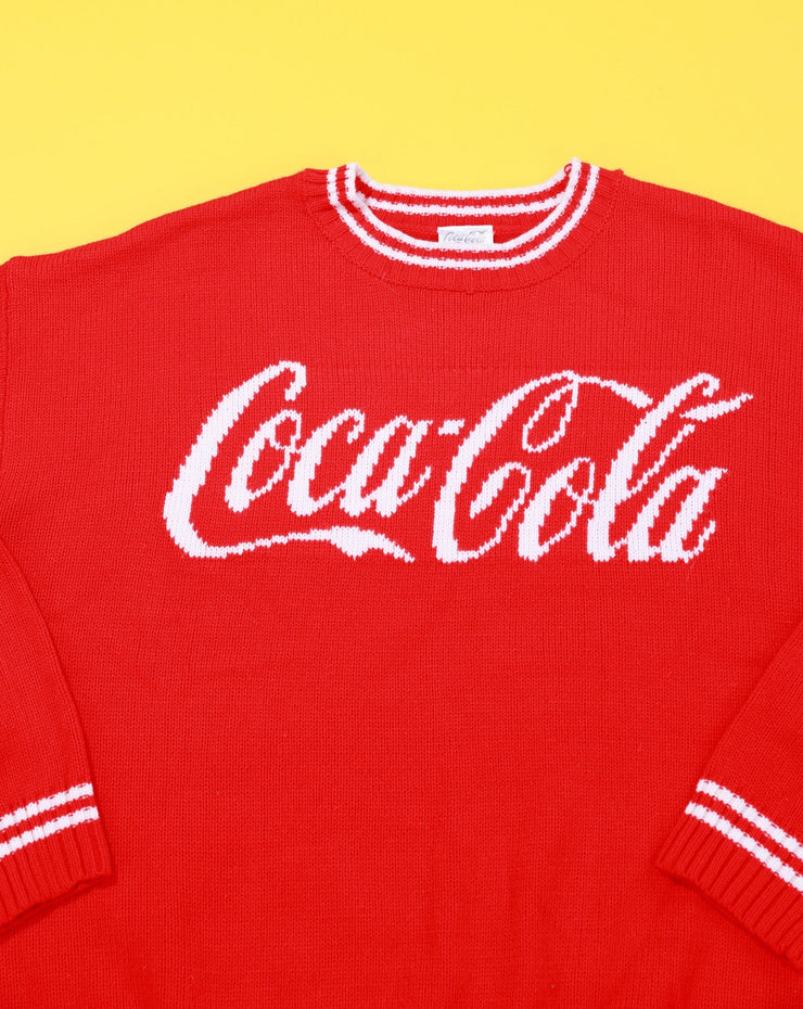Vintage 90s Coca-Cola Red Knitted Sweater