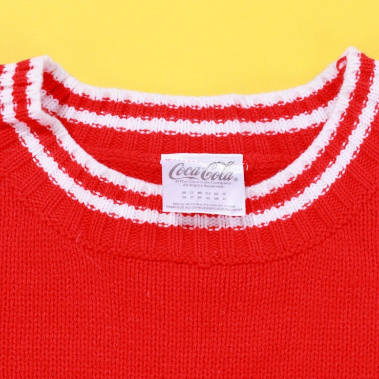 Vintage 90s Coca-Cola Red Knitted Sweater