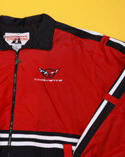 Vintage 90s Corvette Speed Zone Windbreaker Jacket