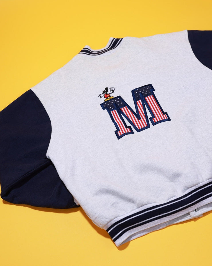 Vintage 90s Disney Mickey American Spirit Varsity Jacket