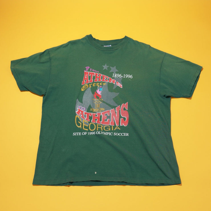 Vintage 1996 Olympic Games Soccer Athens Georgia T-shirt