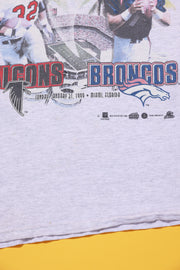 Vintage 1999 Atlanta Falcons Denver Broncos Super Bowl XXXIII T-shirt