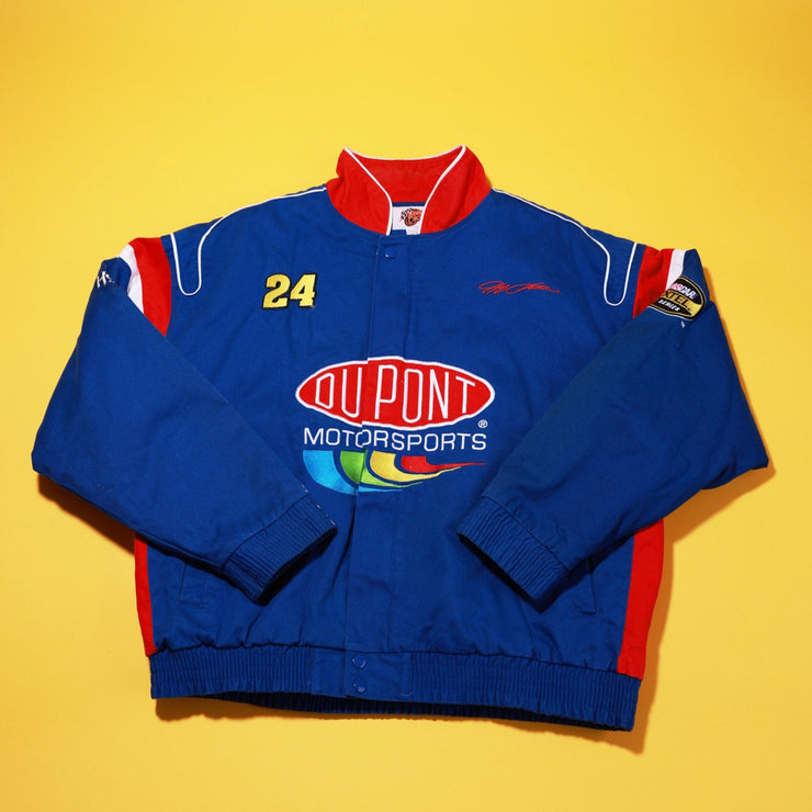 Vintage 90s Jeff Gordon Dupont Motorsports Nascar Jacket