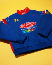 Vintage 90s Jeff Gordon Dupont Motorsports Nascar Jacket