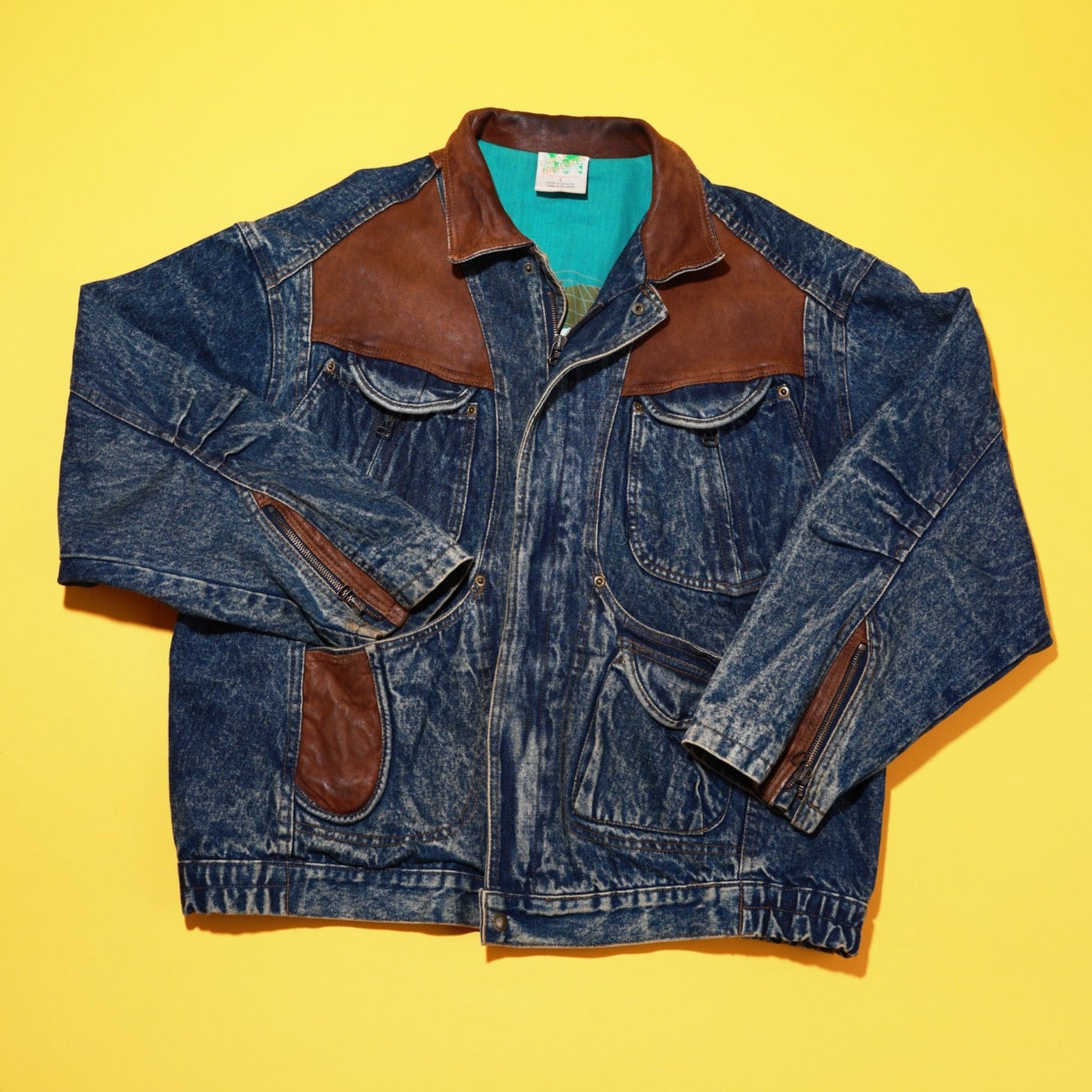 Vintage 90s Urban Equipment Denim Jacket Retro Candy World