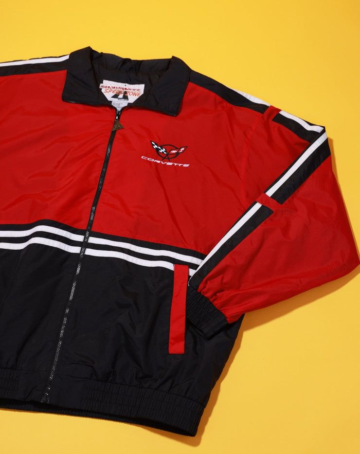 Vintage 90s Corvette Speed Zone Windbreaker Jacket