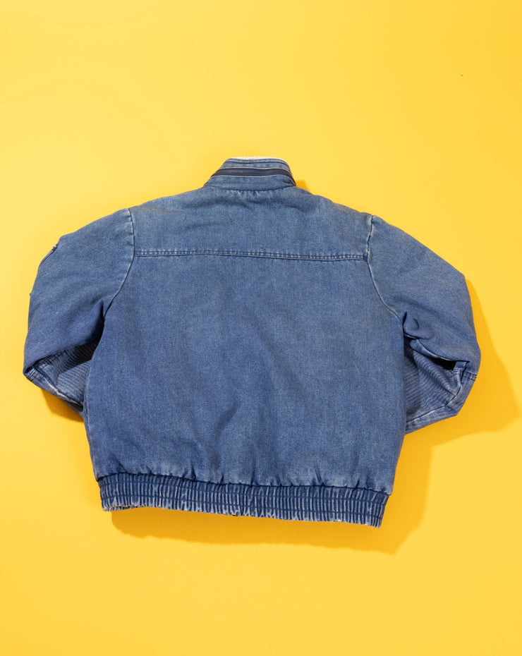Vintage 80s Sergio Valente Denim Fleece Jacket