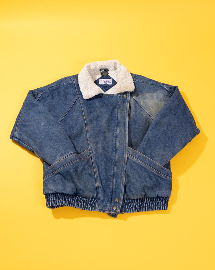 Weathered blues denim best sale jacket