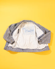 Vintage 80s Gasoline Jeans Denim Zip Sleeve Jacket
