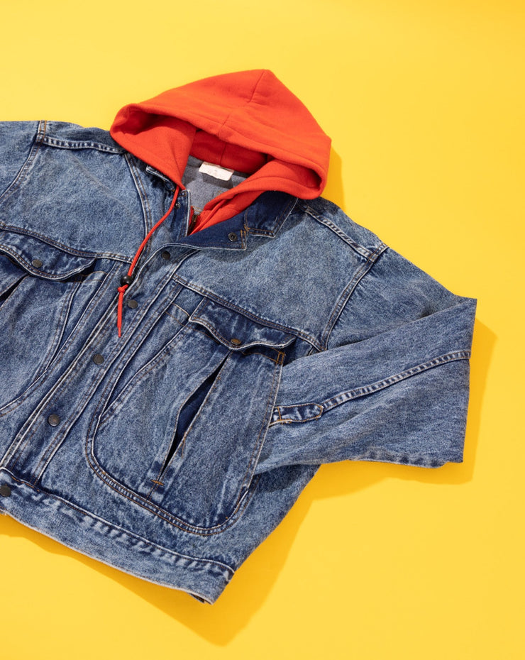 Vintage 90s Urban Equipment Denim Hooded Jacket