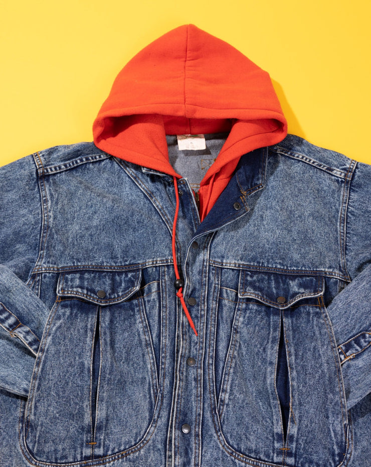 Vintage 90s Urban Equipment Denim Hooded Jacket