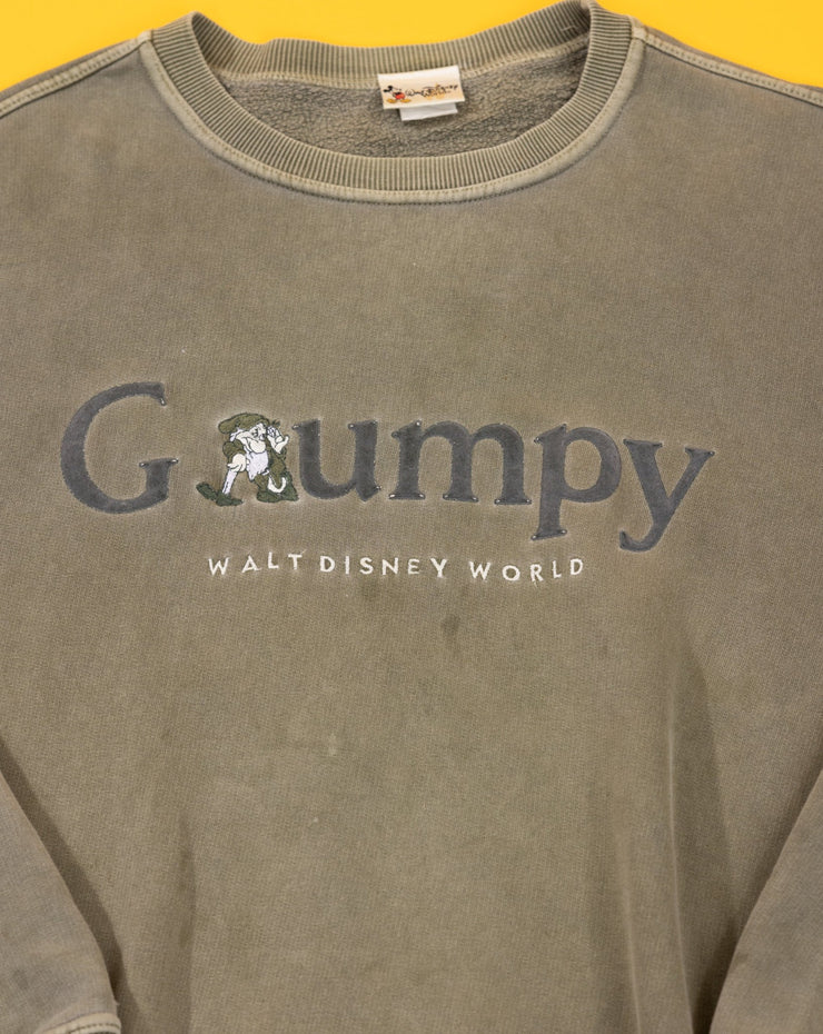 Vintage 90s Walt Disney World Grumpy Crewneck Sweater