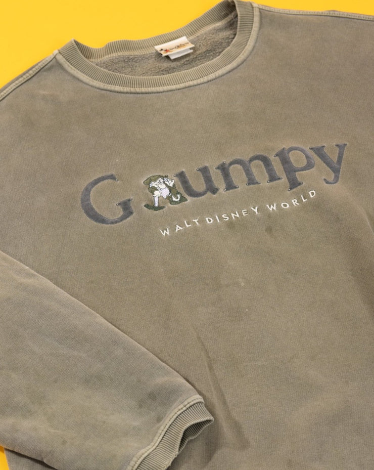 Vintage 90s Walt Disney World Grumpy Crewneck Sweater