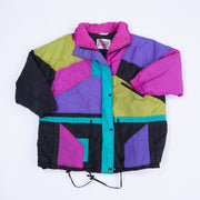 Vintage 80s Gitano Colorblock Puffer Jacket