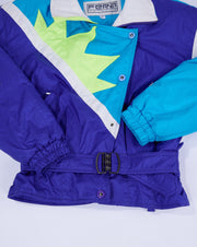 Vintage 80s Fera Skiwear Neon Retro Puffer Jacket