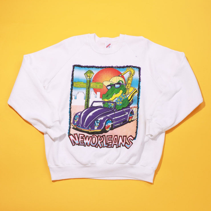 Vintage 80s New Orleans Alligator Crewneck Sweater