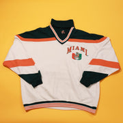 RARE Vintage 90s Giovanni Miami Hurricanes Turtleneck Sweater