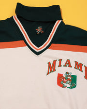 RARE Vintage 90s Giovanni Miami Hurricanes Turtleneck Sweater